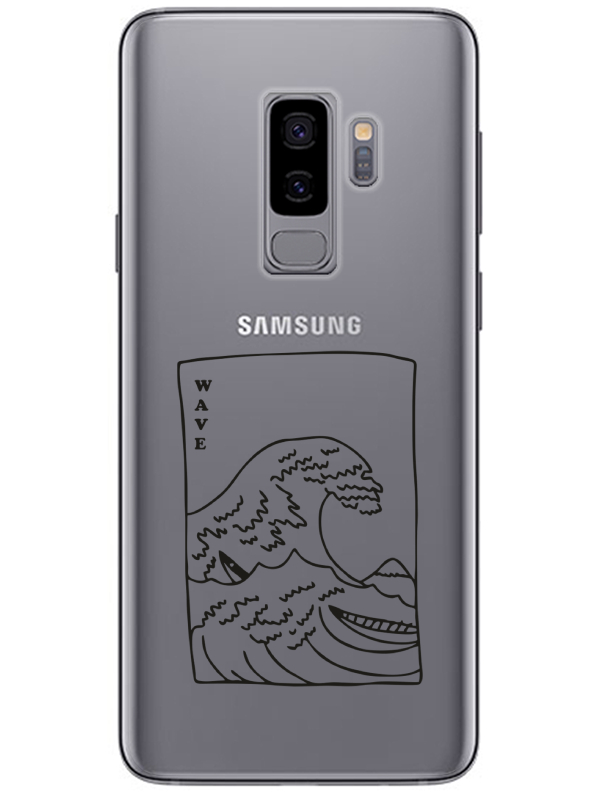 Samsung%20S9%20Kanagawa%20Wave%20Şeffaf%20Telefon%20Kılıfı