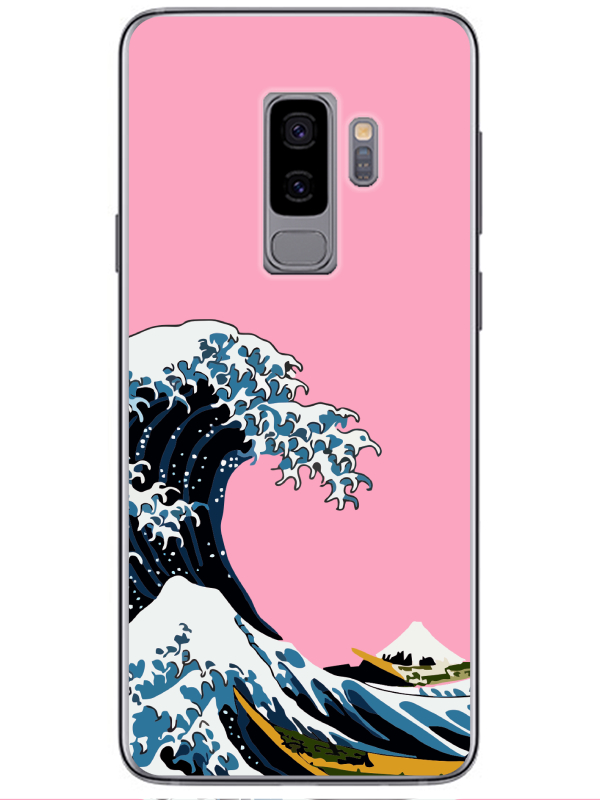 Samsung%20S9%20Kanagawa%20Pembe%20Telefon%20Kılıfı