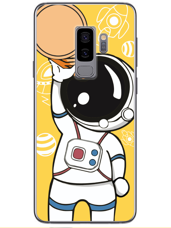 Samsung%20S9%20Astronot%20Sarı%20Telefon%20Kılıfı