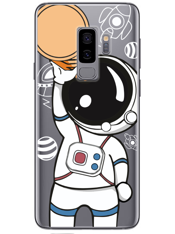 Samsung%20S9%20Astronot%20Şeffaf%20Telefon%20Kılıfı