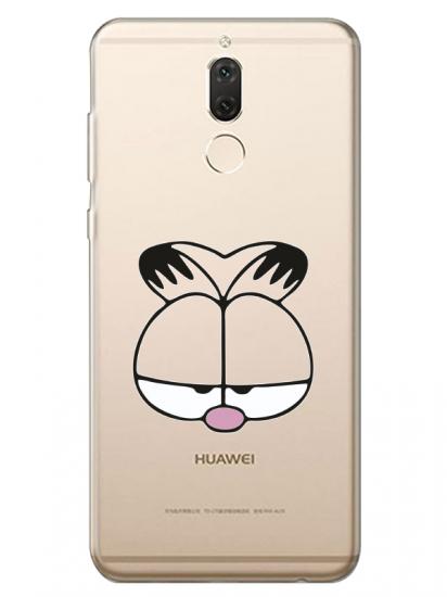 Huawei Mate 10 Lite Garfield Şeffaf Telefon Kılıfı