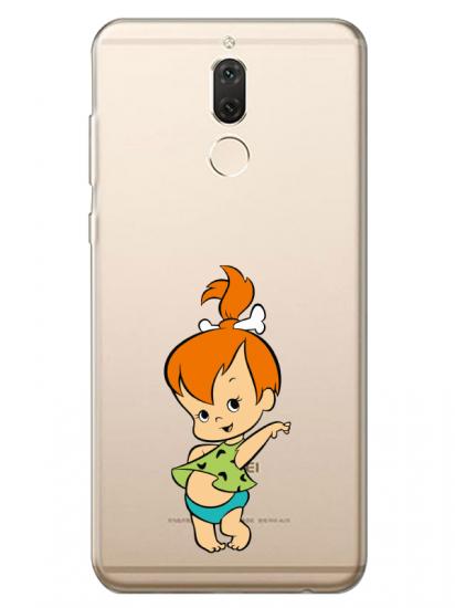 Huawei Mate 10 Lite Taş Devri Kız Bebek Şeffaf Telefon Kılıfı