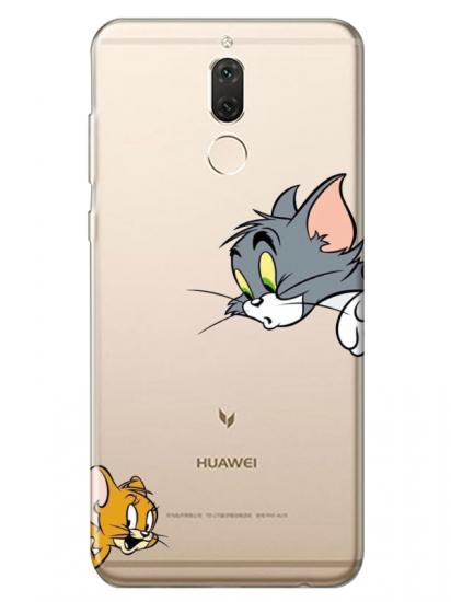 Huawei Mate 10 Lite Tom And Jerry Şeffaf Telefon Kılıfı