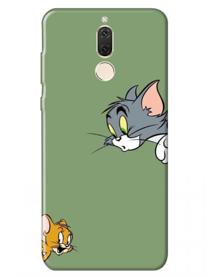 Huawei Mate 10 Lite Tom And Jerry Yeşil Telefon Kılıfı