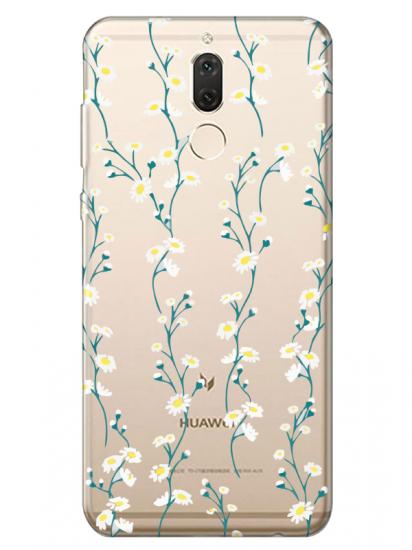 Huawei Mate 10 Lite Papatya Sarmaşığı Şeffaf Telefon Kılıfı