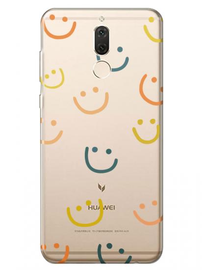 Huawei Mate 10 Lite Emoji Gülen Yüz Şeffaf Telefon Kılıfı