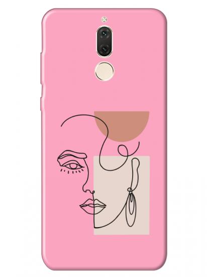 Huawei Mate 10 Lite Women Art Pembe Telefon Kılıfı