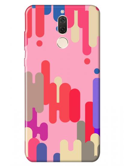 Huawei Mate 10 Lite Pop Art Pembe Telefon Kılıfı