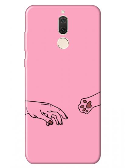 Huawei Mate 10 Lite Hand And Paw Pembe Telefon Kılıfı