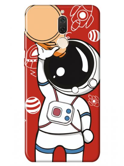 Huawei Mate 10 Lite Astronot Kırmızı Telefon Kılıfı