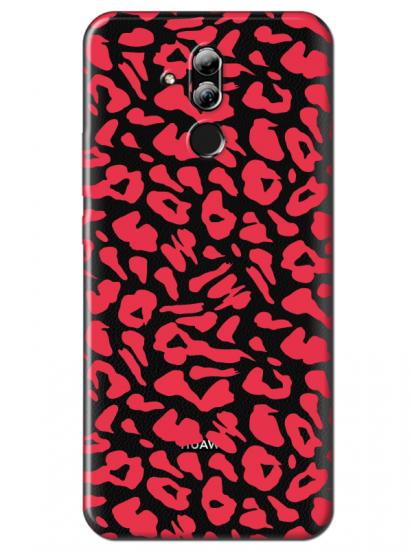 Huawei Mate 20 Lite Leopar Desenli Şeffaf Telefon Kılıfı