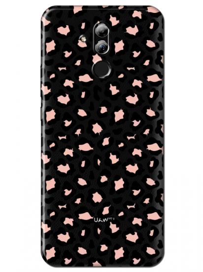 Huawei Mate 20 Lite Leopar Desenli Şeffaf Telefon Kılıfı