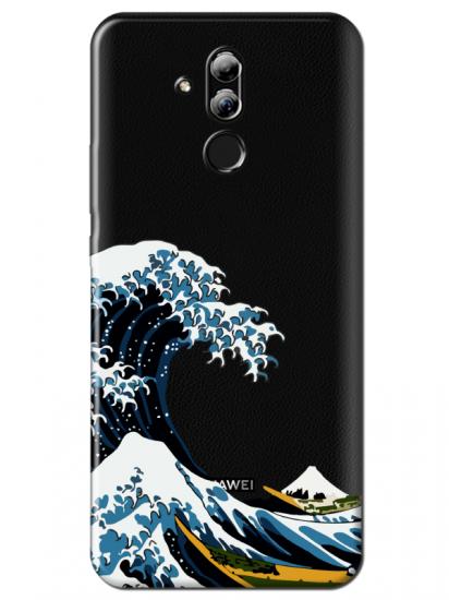 Huawei Mate 20 Lite Kanagawa Şeffaf Telefon Kılıfı