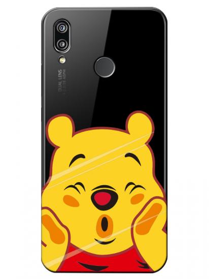 Huawei P20 Lite Winnie The Pooh Şeffaf Telefon Kılıfı