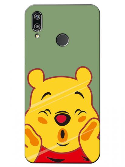 Huawei P20 Lite Winnie The Pooh Yeşil Telefon Kılıfı