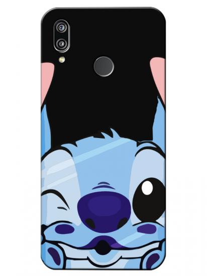 Huawei P20 Lite Stitch Siyah Telefon Kılıfı