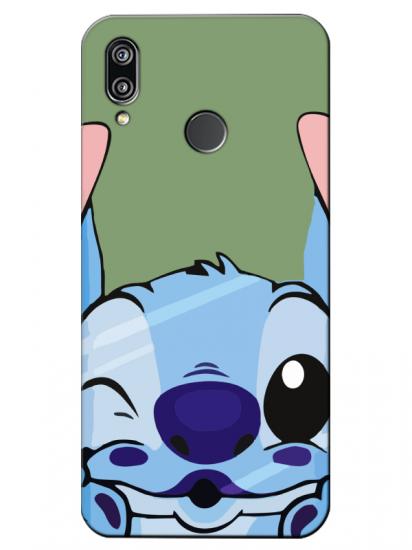 Huawei P20 Lite Stitch Yeşil Telefon Kılıfı