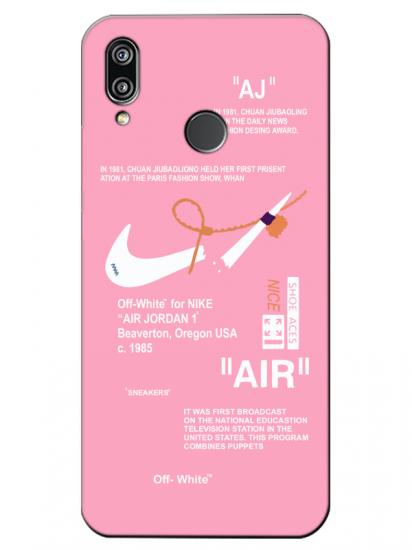 Huawei P20 Lite Nike Air Pembe Telefon Kılıfı