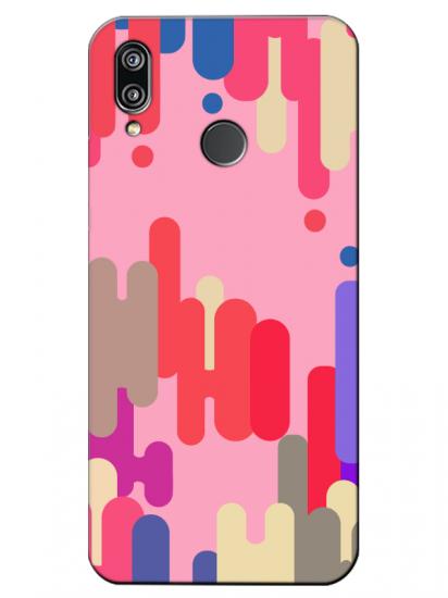 Huawei P20 Lite Pop Art Pembe Telefon Kılıfı