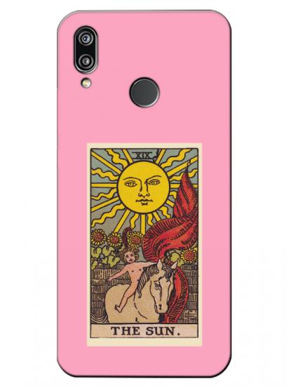 Huawei P20 Lite The Sun Pembe Telefon Kılıfı