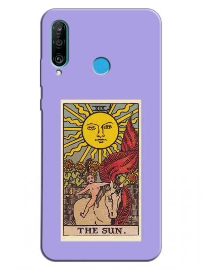 Huawei P30 Lite The Sun Lila Telefon Kılıfı