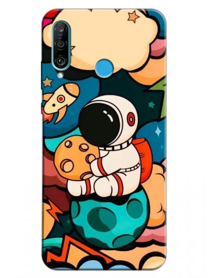 Huawei P30 Lite Astronot Telefon Kılıfı