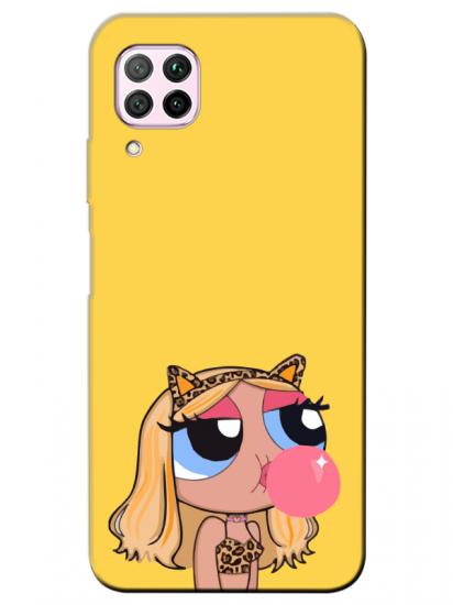 Huawei P40 Lite Powerpuff Girls Sarı Telefon Kılıfı