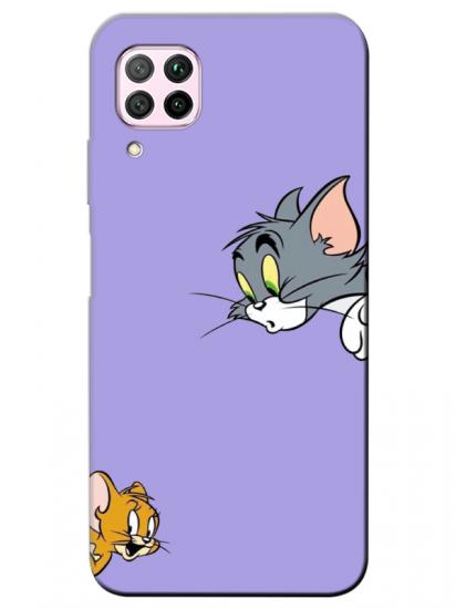 Huawei P40 Lite Tom And Jerry Lila Telefon Kılıfı