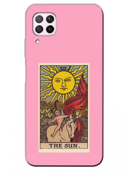 Huawei P40 Lite The Sun Pembe Telefon Kılıfı