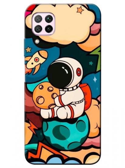 Huawei P40 Lite Astronot Telefon Kılıfı