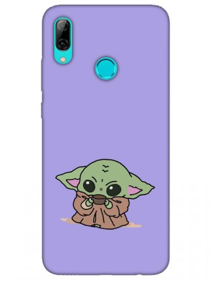 Huawei P Smart 2019 Baby Yoda Lila Telefon Kılıfı