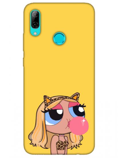 Huawei P Smart 2019 Powerpuff Girls Sarı Telefon Kılıfı