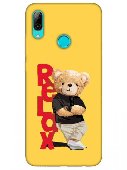 Huawei P Smart 2019 Teddy Bear Relax Sarı Telefon Kılıfı