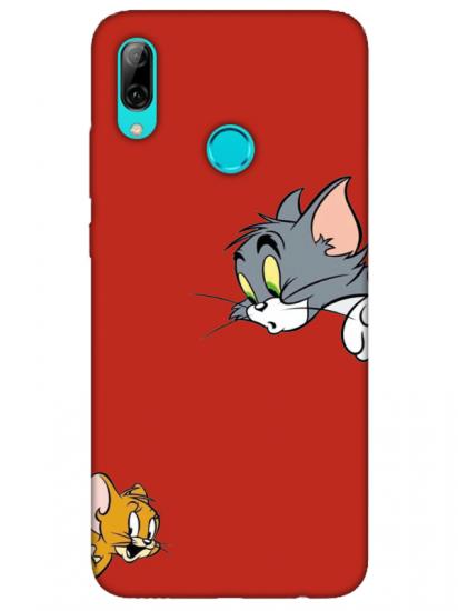 Huawei P Smart 2019 Tom And Jerry Kırmızı Telefon Kılıfı