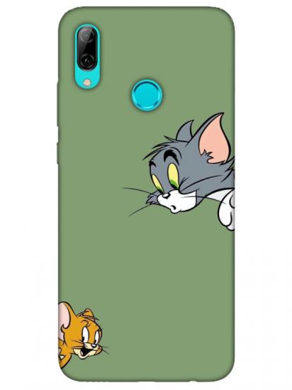 Huawei P Smart 2019 Tom And Jerry Yeşil Telefon Kılıfı