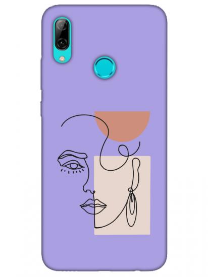 Huawei P Smart 2019 Women Art Lila Telefon Kılıfı