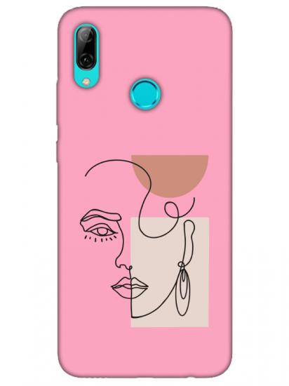 Huawei P Smart 2019 Women Art Pembe Telefon Kılıfı