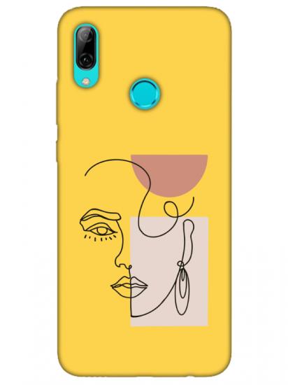 Huawei P Smart 2019 Women Art Sarı Telefon Kılıfı