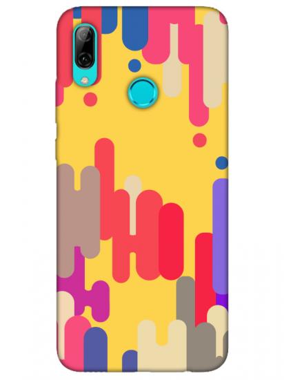 Huawei P Smart 2019 Pop Art Sarı Telefon Kılıfı