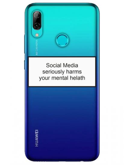 Huawei P Smart 2019 Social Media Şeffaf Telefon Kılıfı