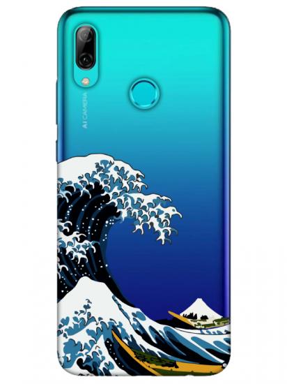 Huawei P Smart 2019 Kanagawa Şeffaf Telefon Kılıfı