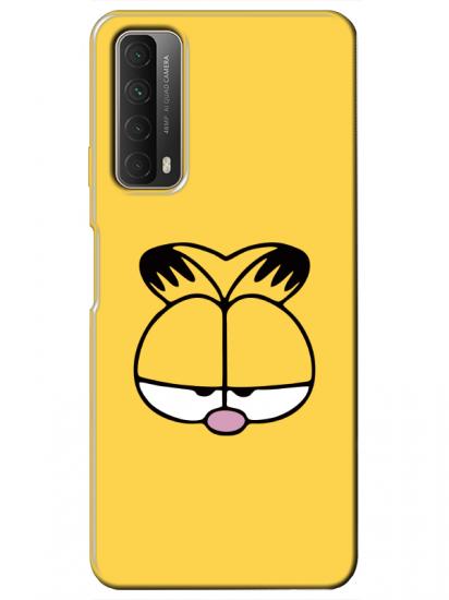 Huawei P Smart 2021 Garfield Sarı Telefon Kılıfı