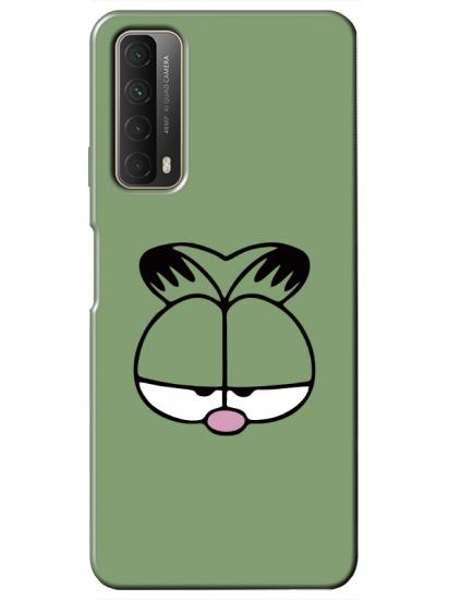 Huawei P Smart 2021 Garfield Yeşil Telefon Kılıfı