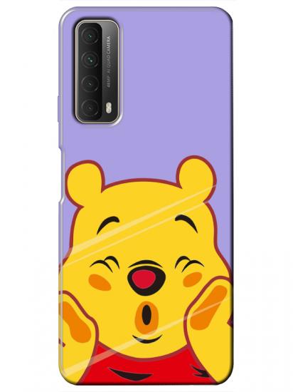 Huawei P Smart 2021 Winnie The Pooh Lila Telefon Kılıfı