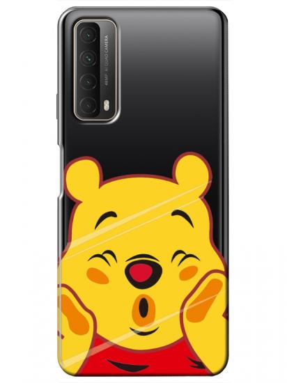 Huawei P Smart 2021 Winnie The Pooh Şeffaf Telefon Kılıfı