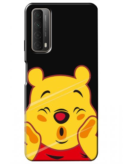 Huawei P Smart 2021 Winnie The Pooh Siyah Telefon Kılıfı