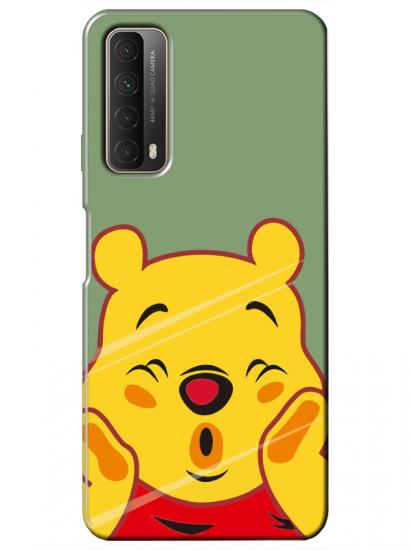 Huawei P Smart 2021 Winnie The Pooh Yeşil Telefon Kılıfı