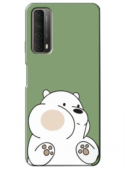 Huawei P Smart 2021 Panda Yeşil Telefon Kılıfı