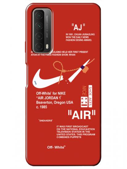 Huawei P Smart 2021 Nike Air Kırmızı Telefon Kılıfı