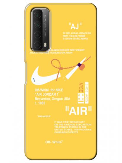 Huawei P Smart 2021 Nike Air Sarı Telefon Kılıfı